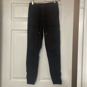 American Eagle stretch washed off black joggers.